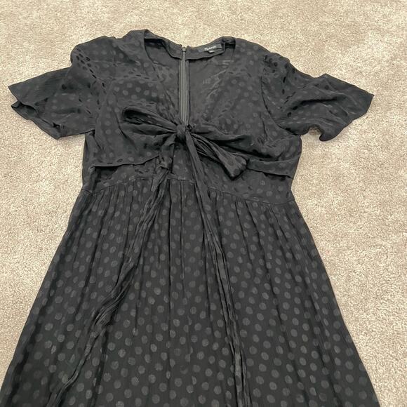 Madewell Women's Jumpsuit Black with Polka Dots Short Sleeve Pant‎ Size 4 - Picture 8 of 12
